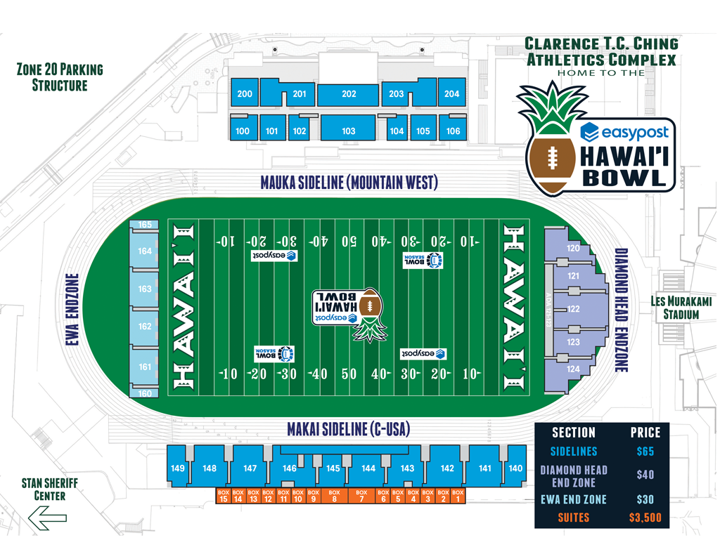 Stadium Map & Information Hawaii Bowl